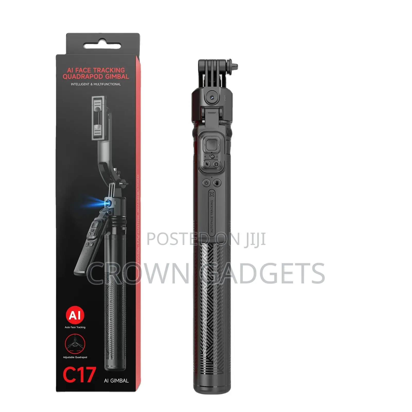 C17 Ai Face Tracking Gimbal 360° Smart Tripod Selfie Stick