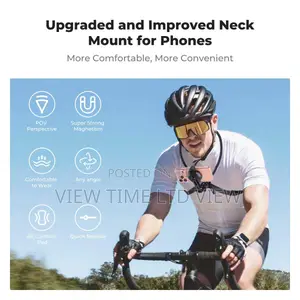 Neck Phone Holder 2-in-1 Magnetic Clip-on Pov Mount