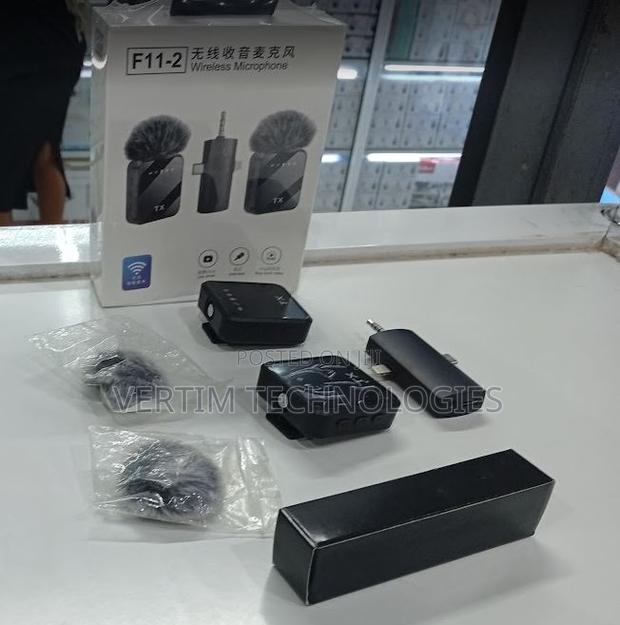 F11-2 Wireless Mic Compatible With Android, iPhone, Aux
