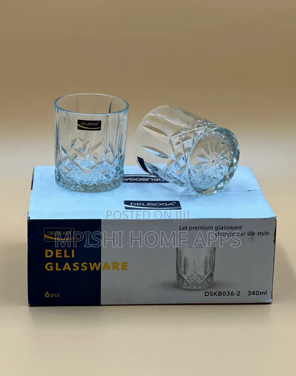 6pcs Whiskey Glasses 340ml