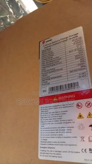 Srne Sr-Se10b 10.49kwh Lithium Battery Without Display