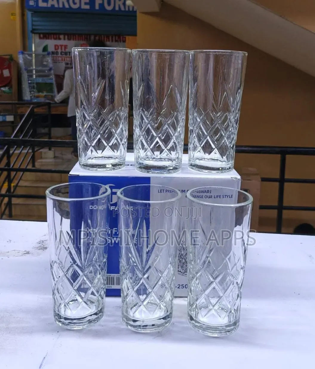 6pcs Crystal Highball Glasses