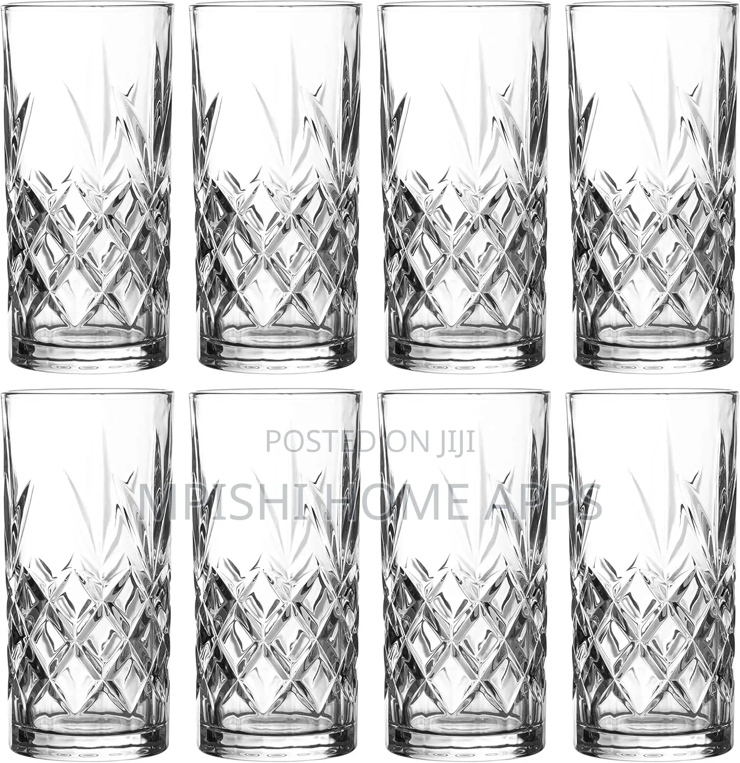 6pcs Crystal Highball Glasses