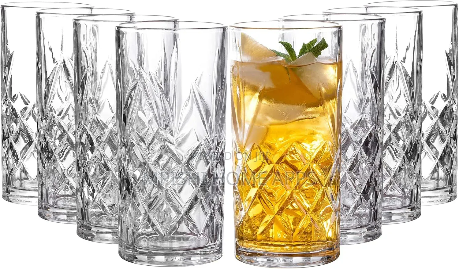 6pcs Crystal Highball Glasses
