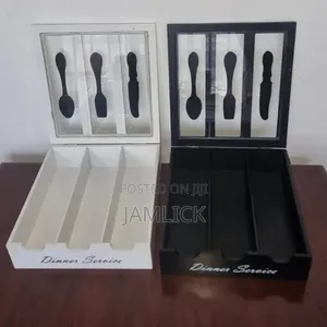 Dinner Service 3 Compartment Cutlery Box Organizer - Pm