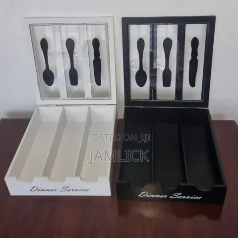 Dinner Service 3 Compartment Cutlery Box Organizer - Pm