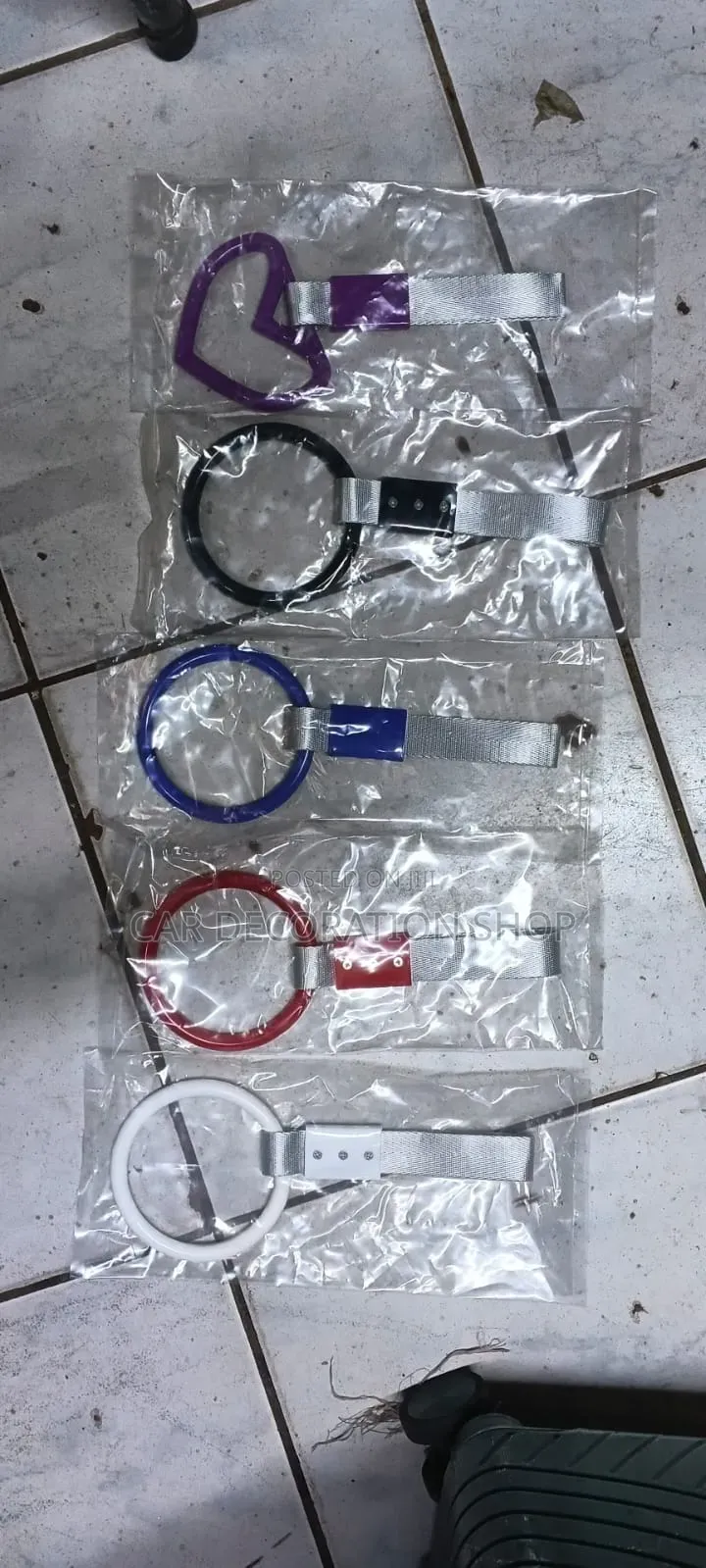 Rigid PVC Ring Nylon Tow Strap Hand Pull Rings