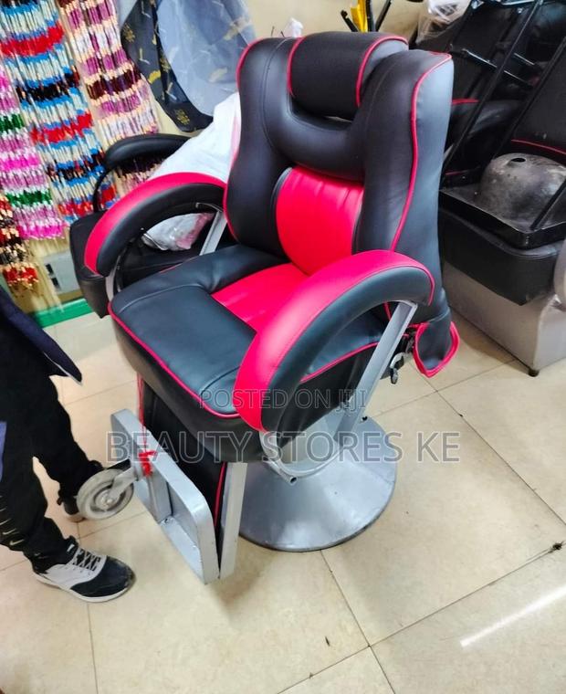 Black Red Barber Chair - thumbnail 7