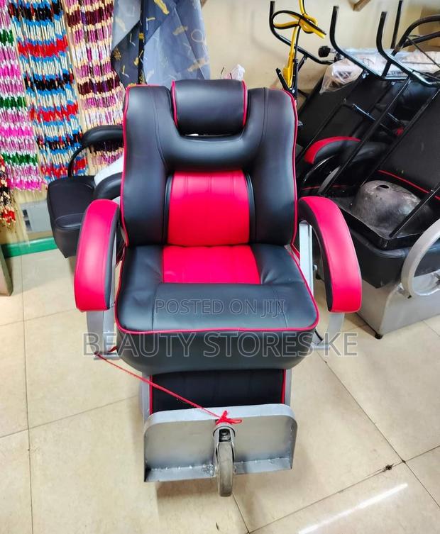 Black Red Barber Chair - thumbnail 9