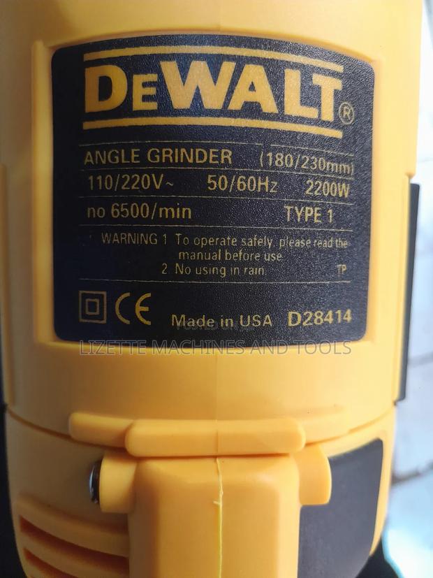 2200w Dewalt 9" Angle Grinder - thumbnail 2