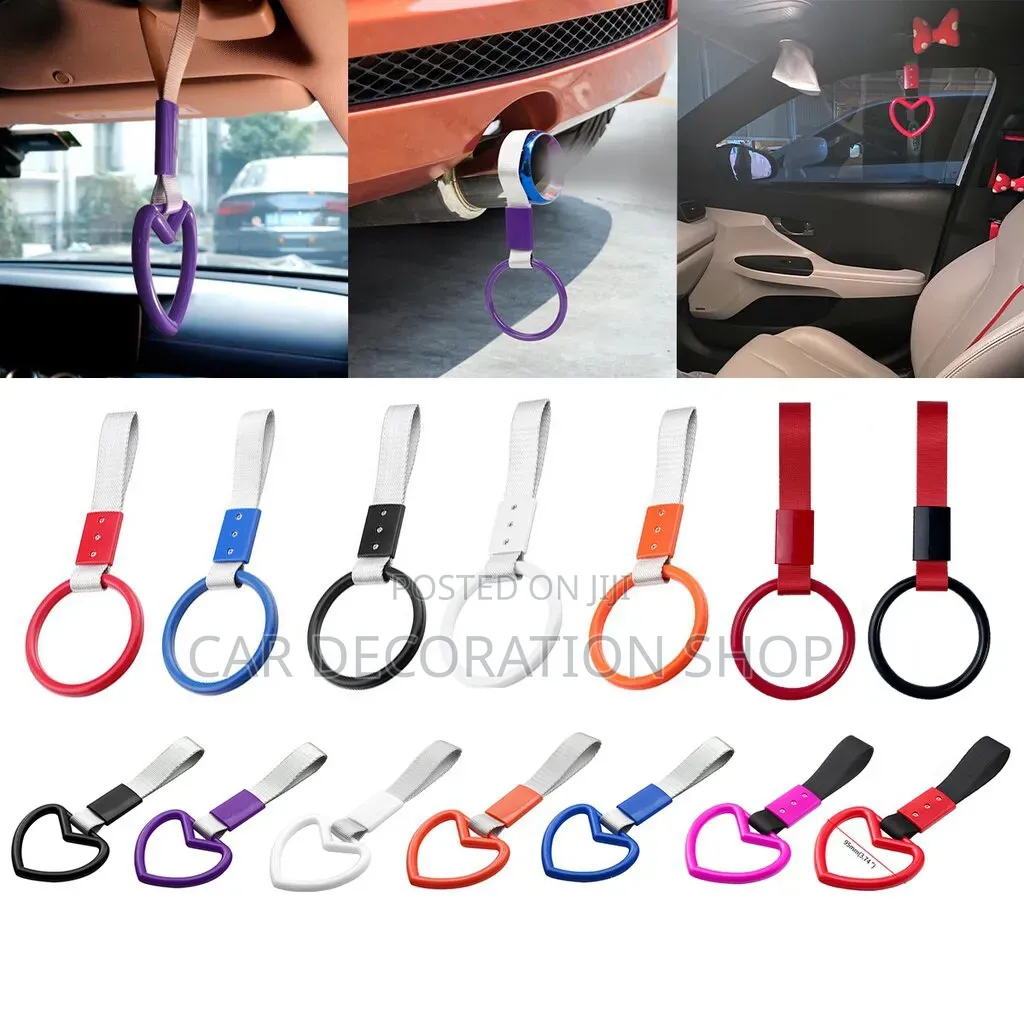 Interior/Exterior Pull Ring Handle Tow Strap