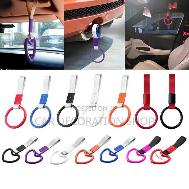 Interior/Exterior Pull Ring Handle Tow Strap