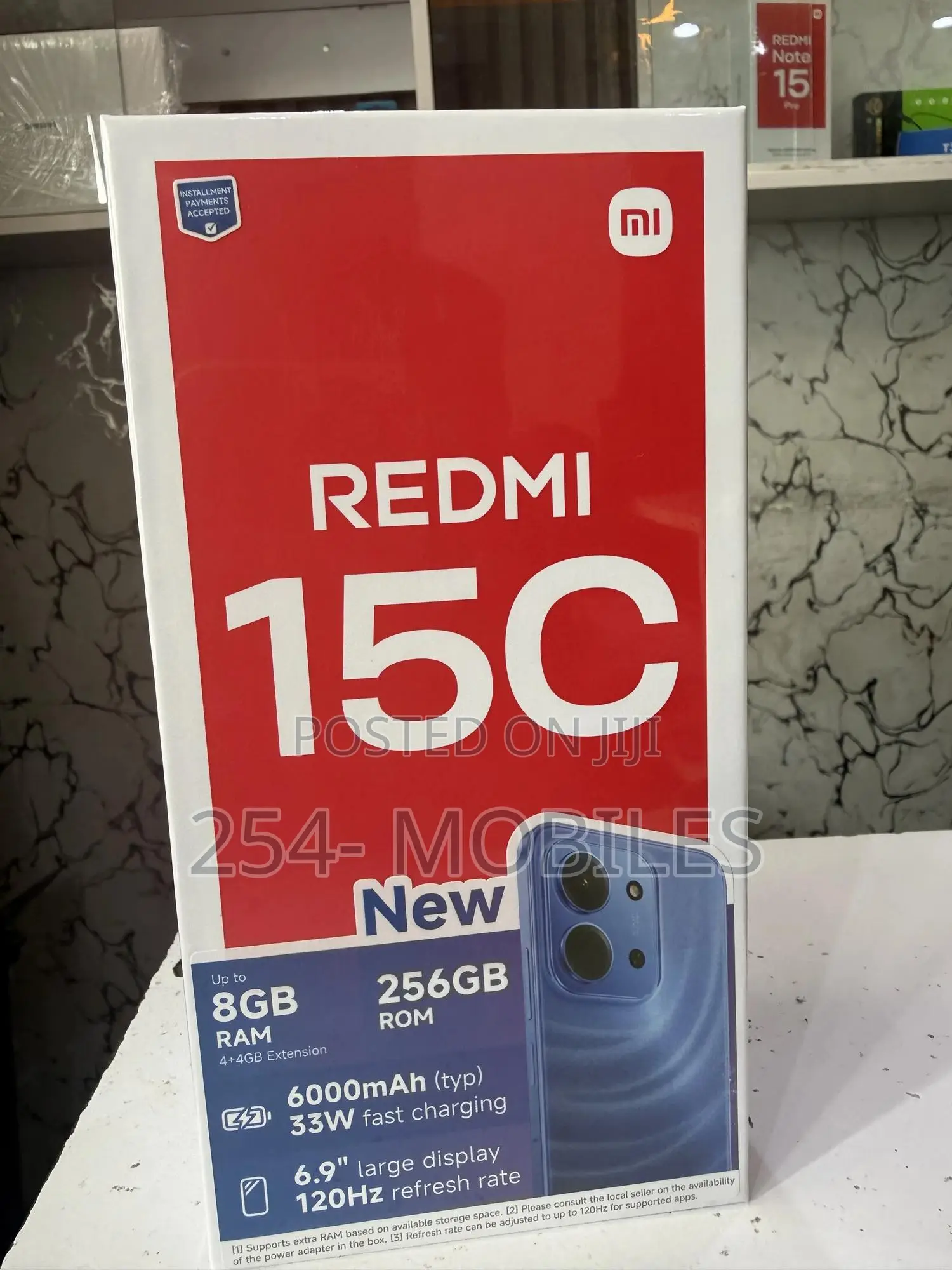 New Xiaomi Redmi 15C 4G 256 GB Black