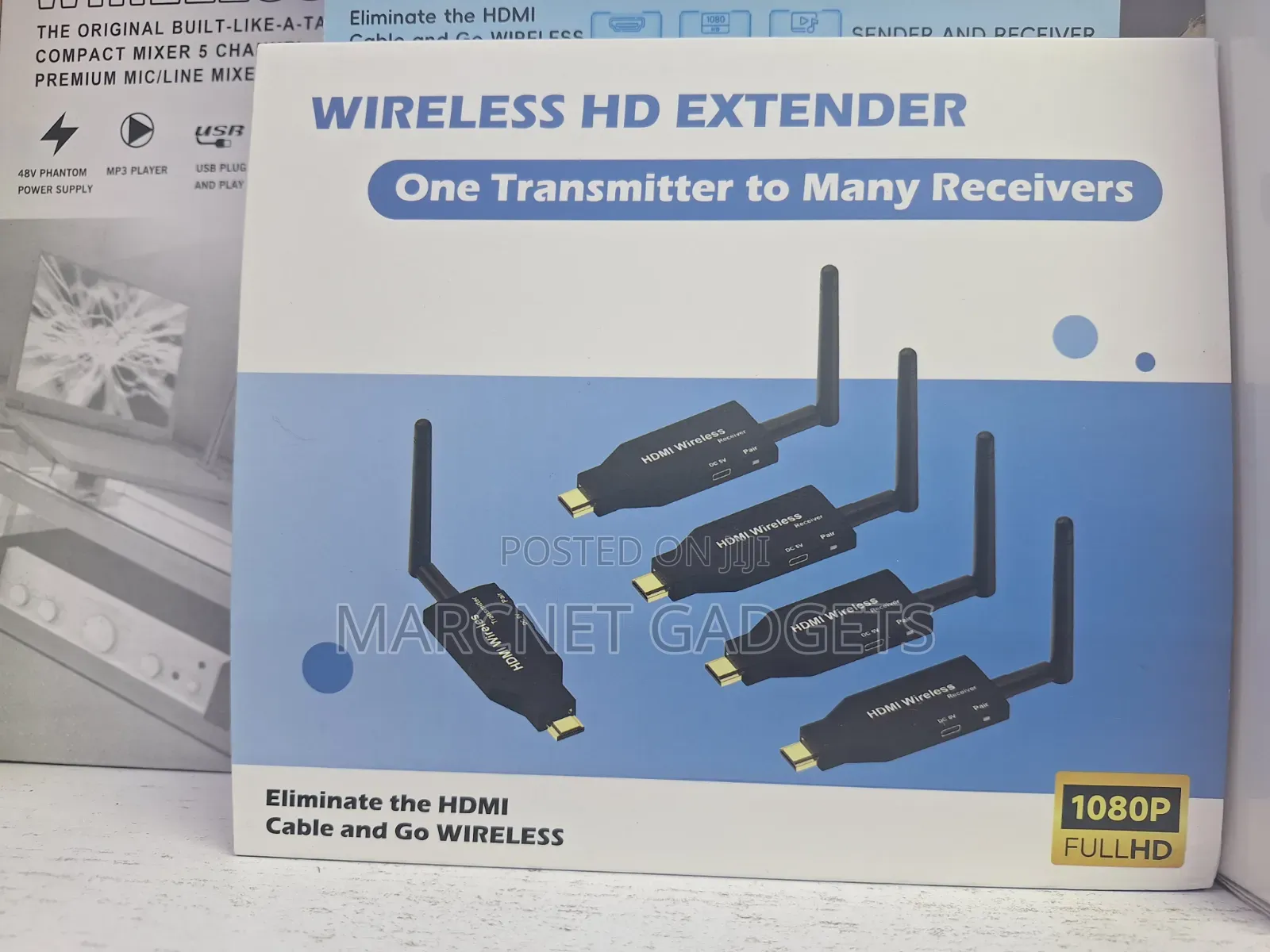 Wireless Hdmi Extender 50 Meters 1 Transmitter 4 Receiver