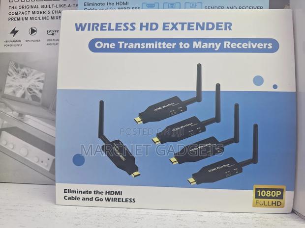 Wireless Hdmi Extender 50 Meters 1 Transmitter 4 Receiver