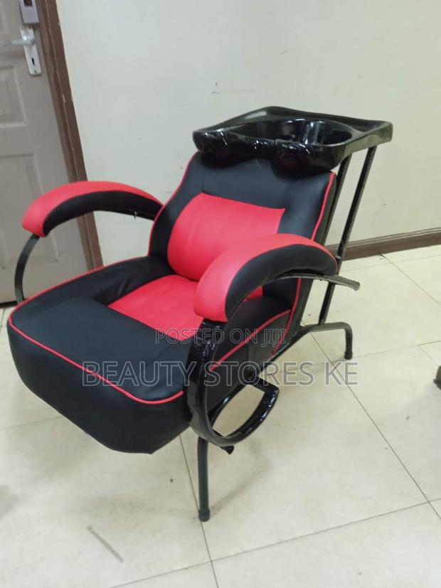 Black Red Sink for Salon and Barbershop