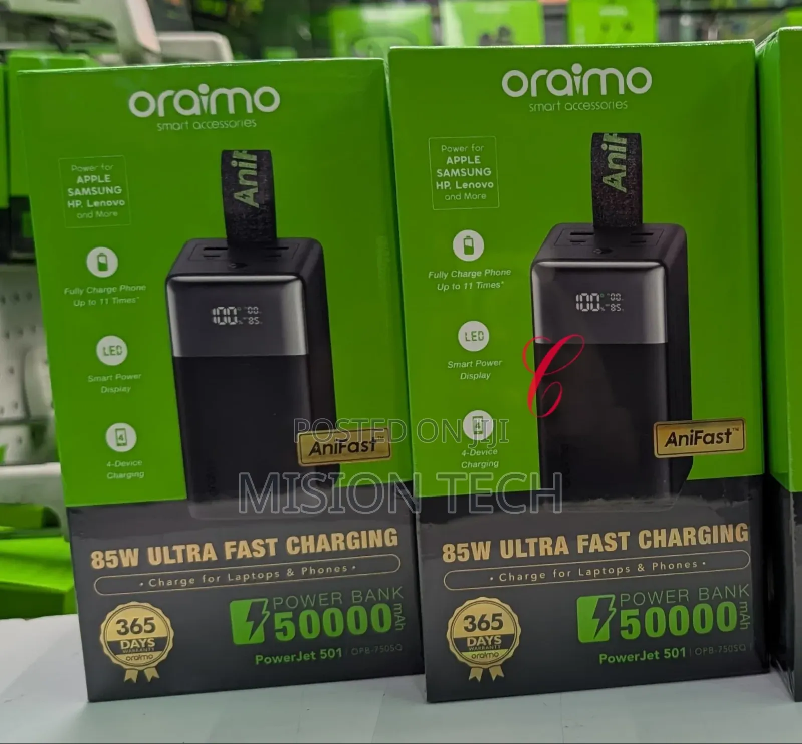 Oraimo Powerjet 501 *85w 50,000mah* Ultra Fast Charging Power Bank