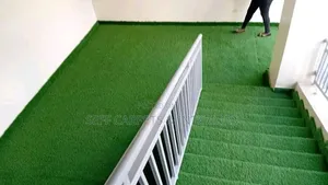Green Stairs Grass Carpets