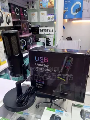 Usb Desktop Mic RGB Light Noise Reduction Gaming Mic