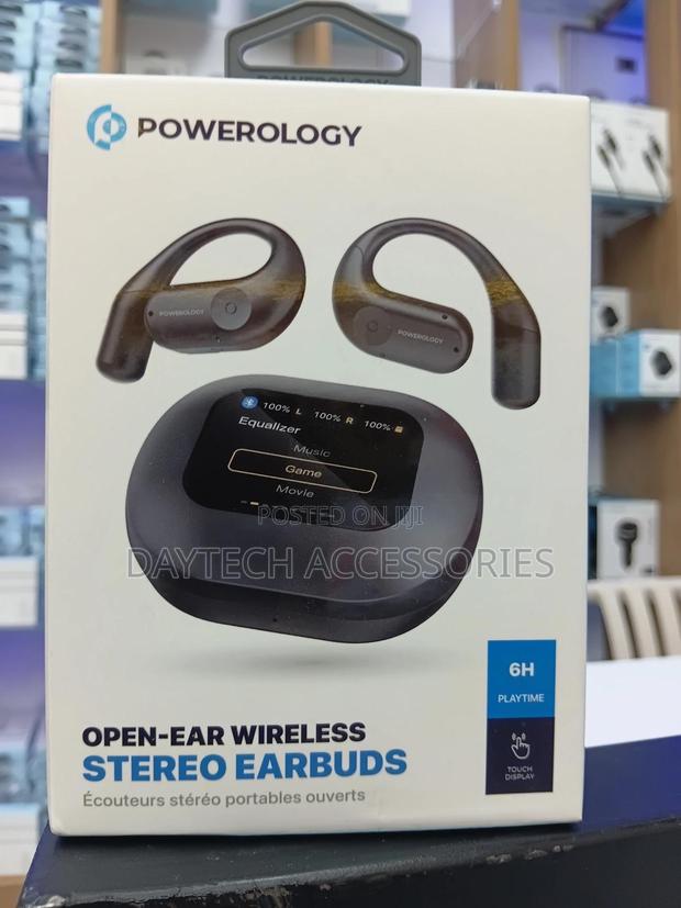 Powerology Open-Ear Wireless Stereo Earbuds With Smart Touch Controls