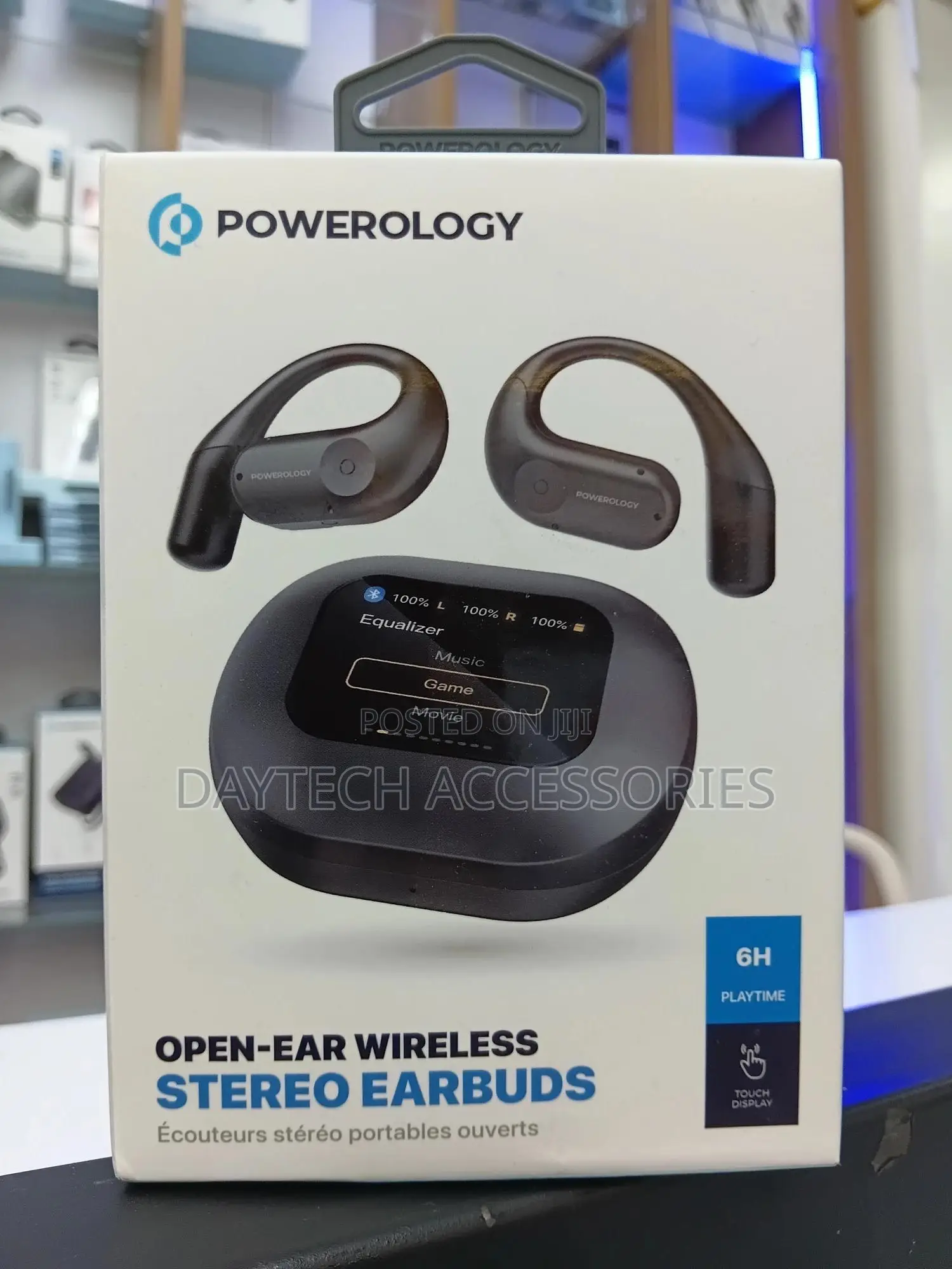 Powerology Open-Ear Wireless Stereo Earbuds With Smart Touch Controls