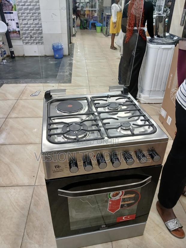 Bj's 60*60 3g+1e Standing Cooker Electric Oven and Wok Burner-Eminence