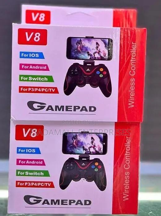 V8 Wireless Game Controller With Smartphone Holder Precision Gaming