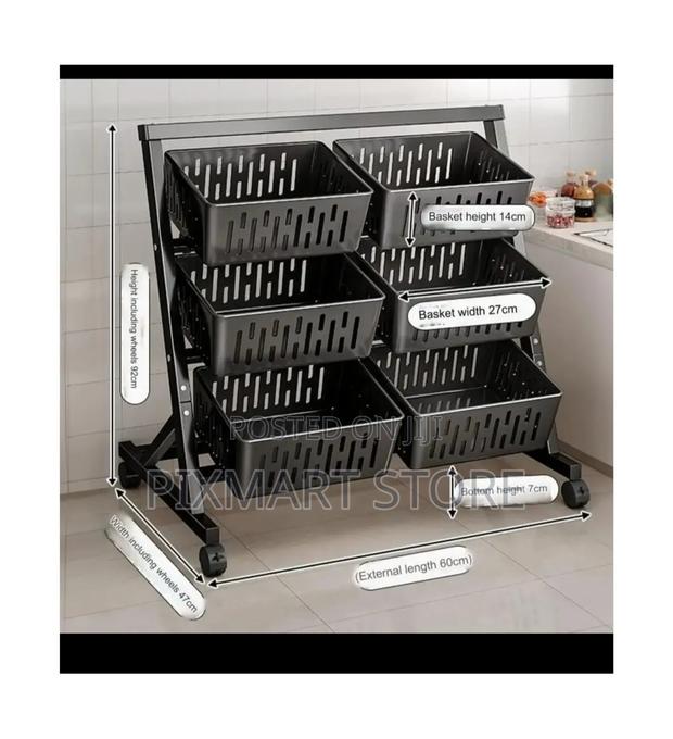 Vegetable Rack 3 Tier Available- Organize Your Store