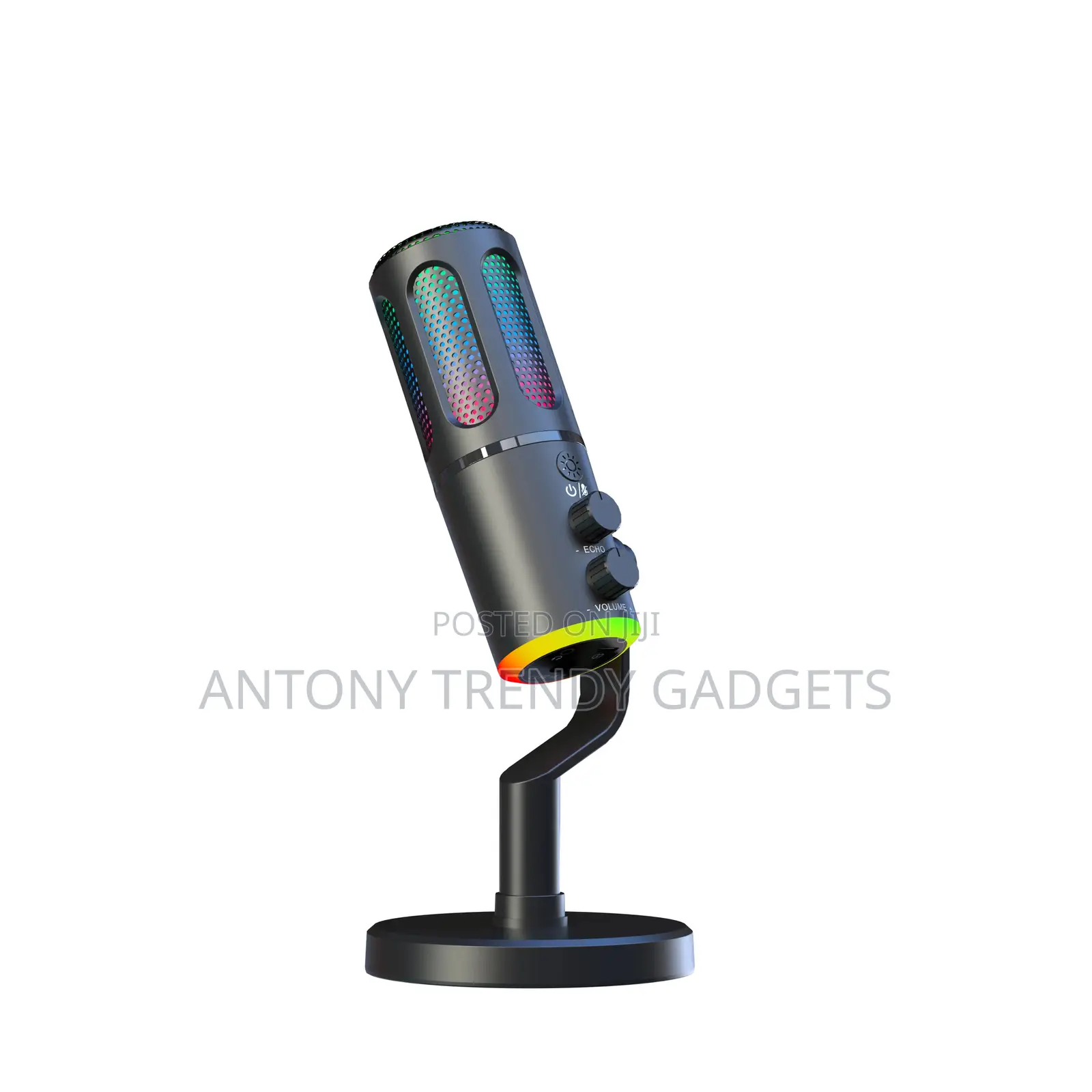 Gaming Usb Microphone With RGB Light Podcast Stream Mic