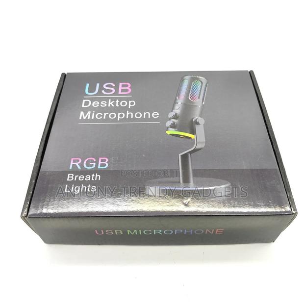 Usb RGB Mic Noise Reduction for Pc Laptop Ps4 Ps5 - thumbnail 3