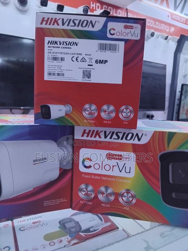 Hikvision 6 Mp Colorvu With Smart Hybrid Light Fixed Bullet Camera - main view