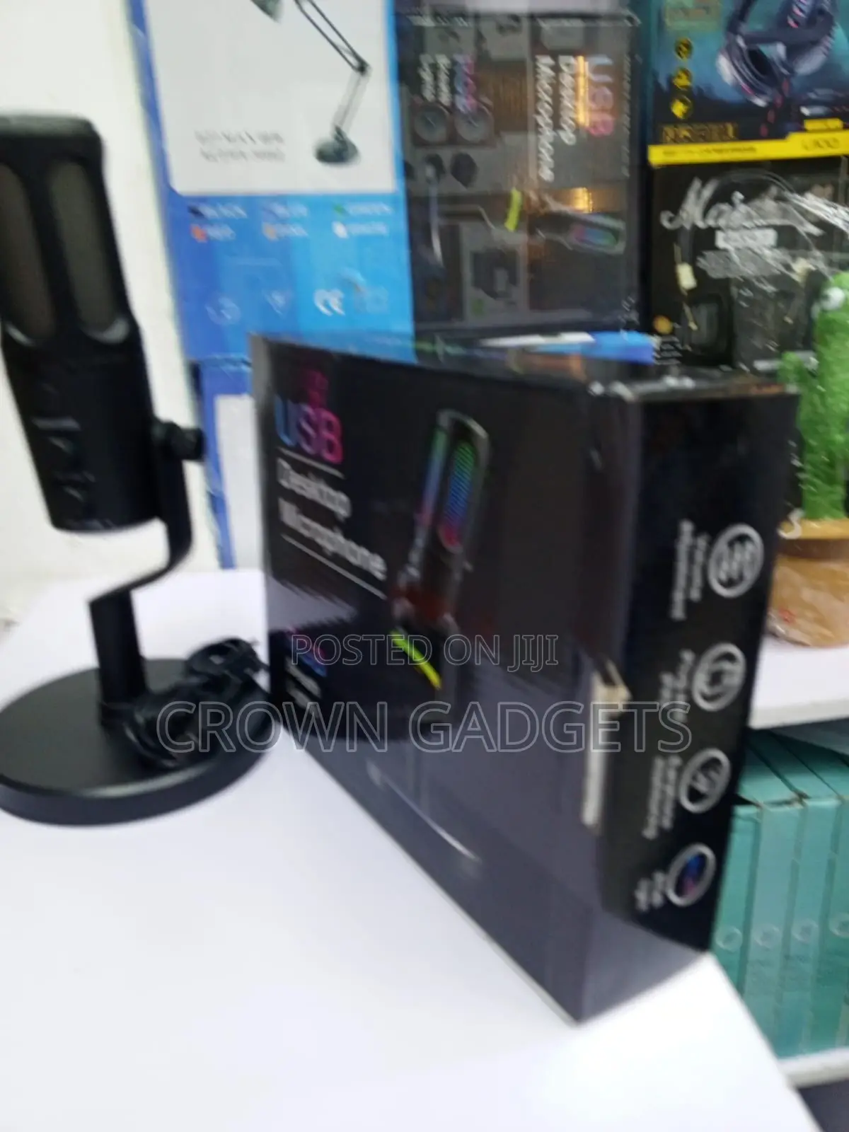 Usb RGB Condenser Mic Gaming Streaming Noise Reduction