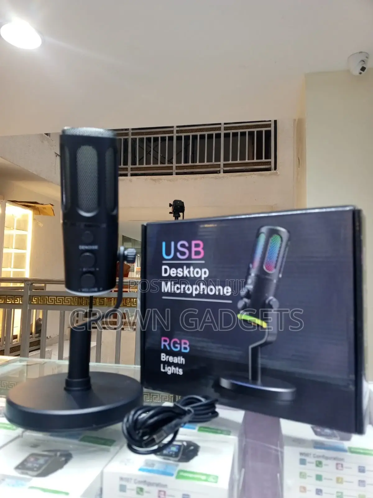 RGB Usb Microphone for Pc Podcast Streaming Gaming Mic