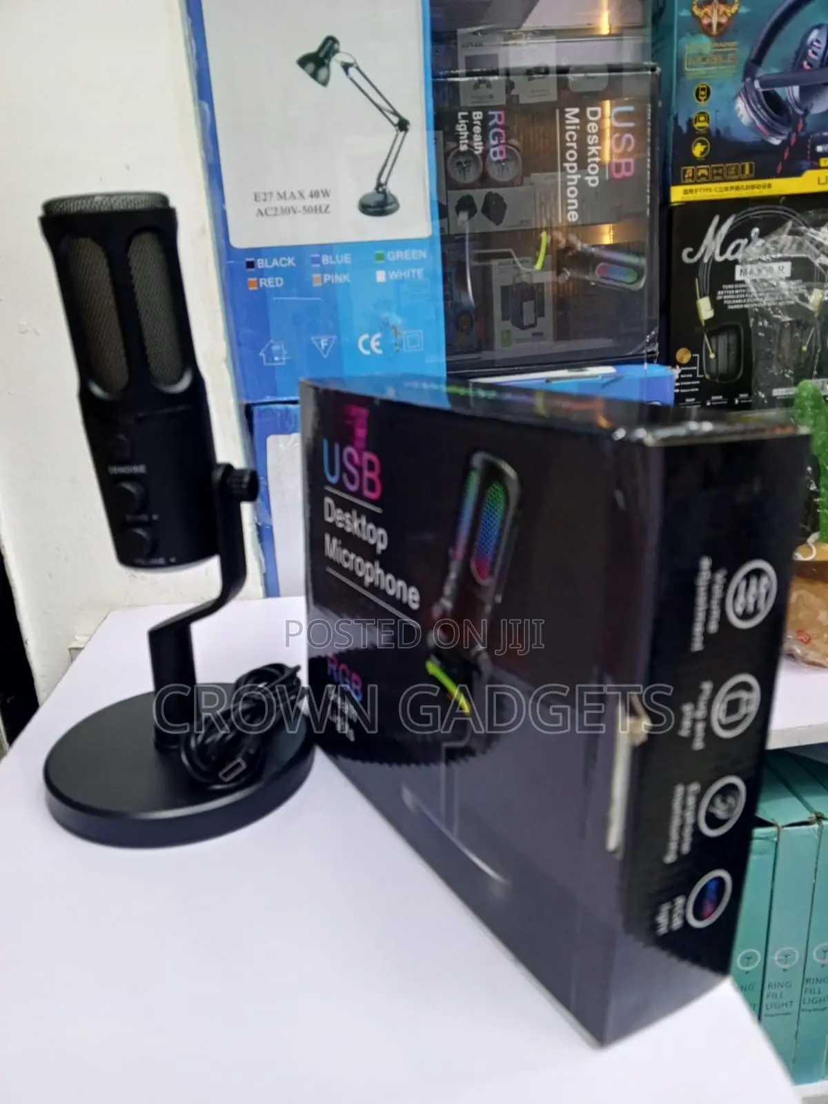 RGB Usb Microphone for Pc Podcast Streaming Gaming Mic