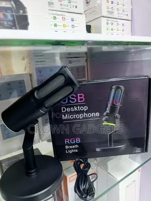 Usb Gaming Condenser Microphone With RGB Lights