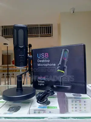 Usb Gaming Condenser Microphone With RGB Lights