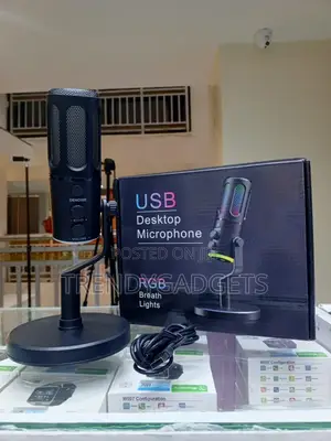 Usb Gaming Condenser Microphone With RGB Lights