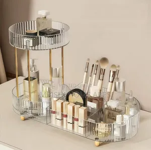 360° Rotating 2-in-1 Makeup Organizer