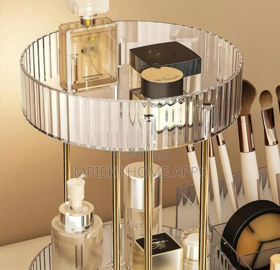 360° Rotating 2-in-1 Makeup Organizer