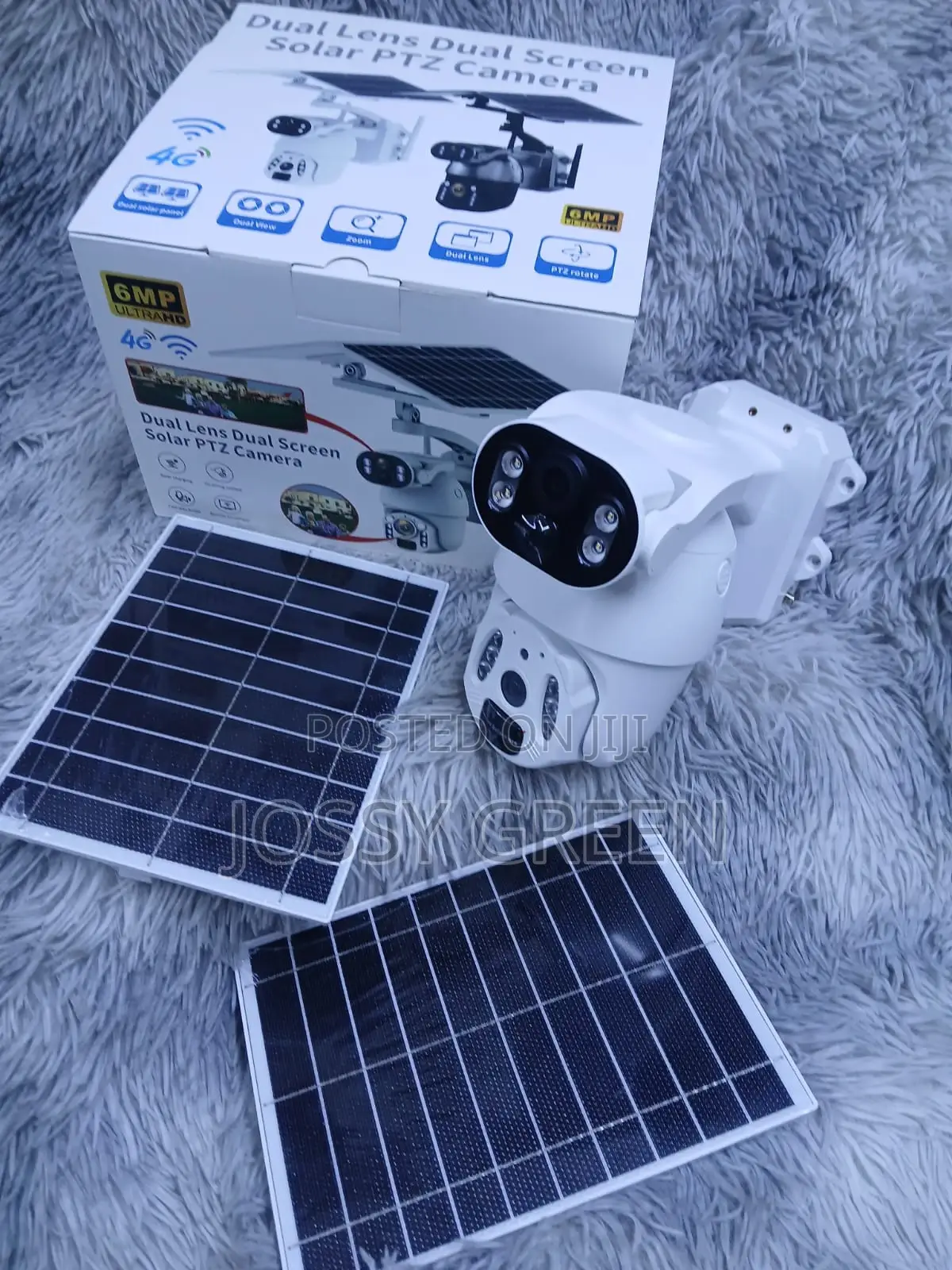 Ubox 6mp Dual Lens 4g Sim Card Solar CCTV Camera