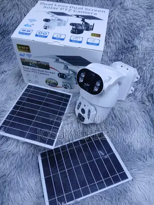 Ubox 6mp Dual Lens 4g Sim Card Solar CCTV Camera