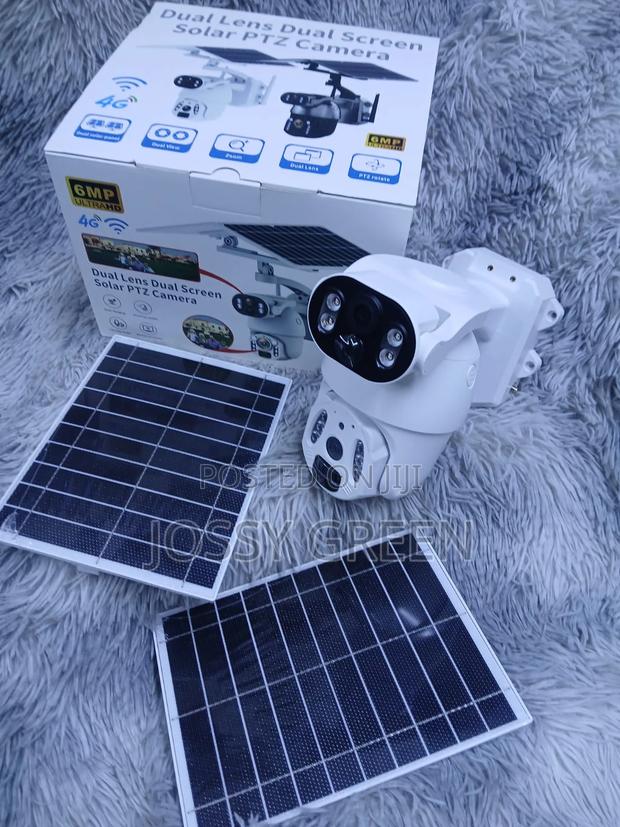 Ubox 6mp Dual Lens 4g Sim Card Solar CCTV Camera