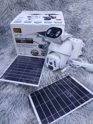 4g 6mp Ubox Dual Lens Dual Screensolar Outdoo PTZ With Motion Detector