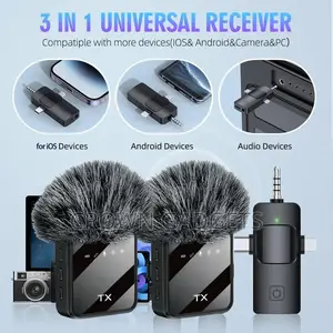 F11-2 Wireless Lavalier Mic With Furry Windshield Set