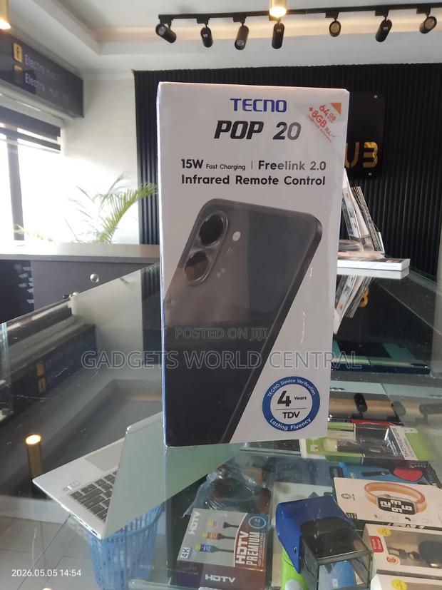 New Tecno Pop 20 64 GB Black - thumbnail 4