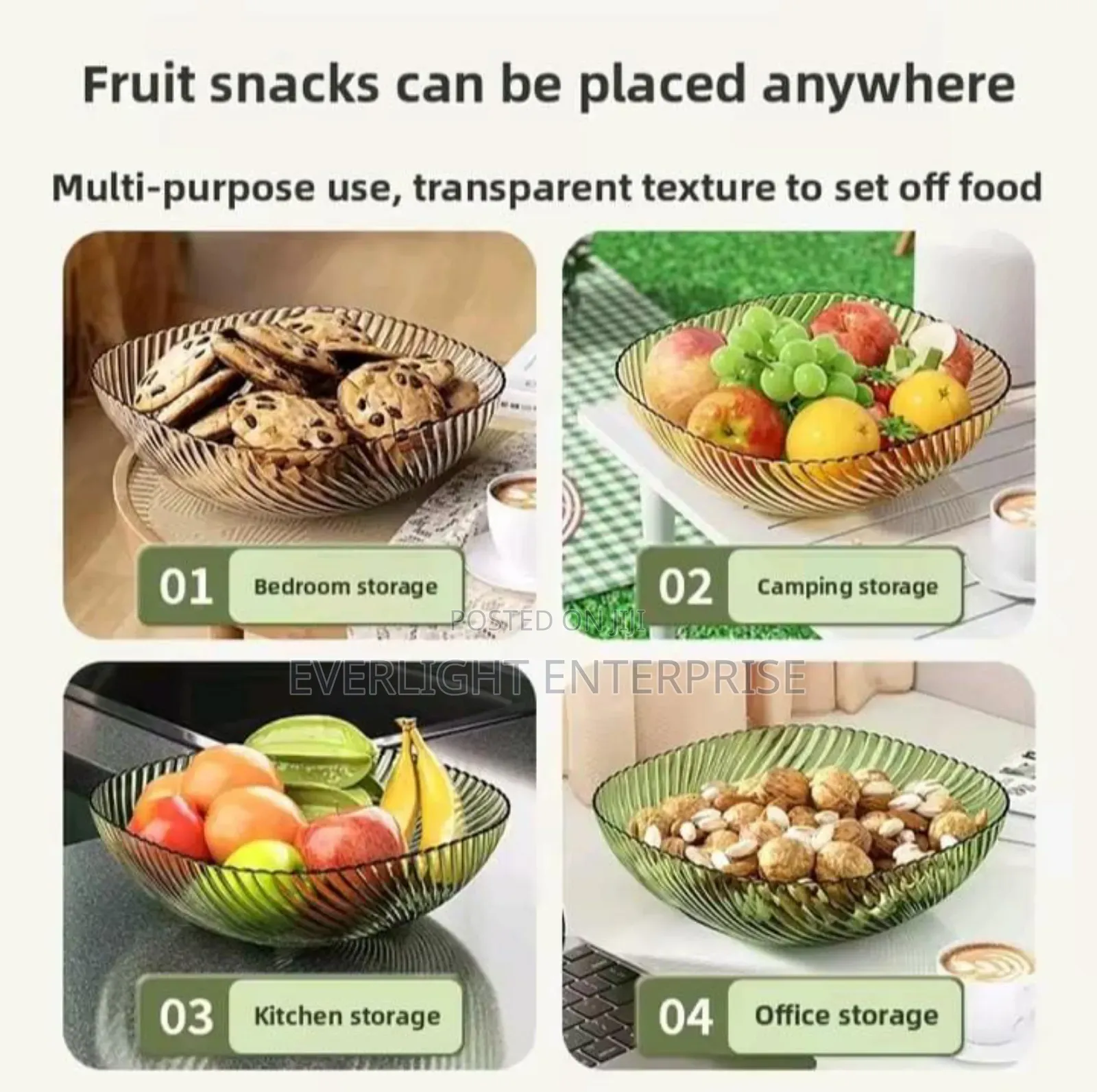 High-Quality Melamine Fruits Platter / Salad Bowl
