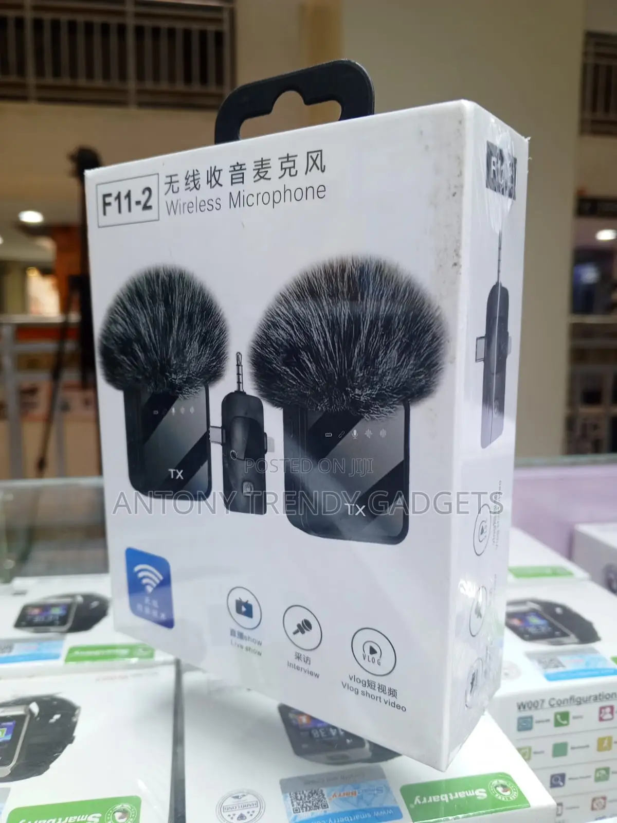 F11-2 Dual Wireless Mic 3-in-1 Receiver 45m Vlog Kit