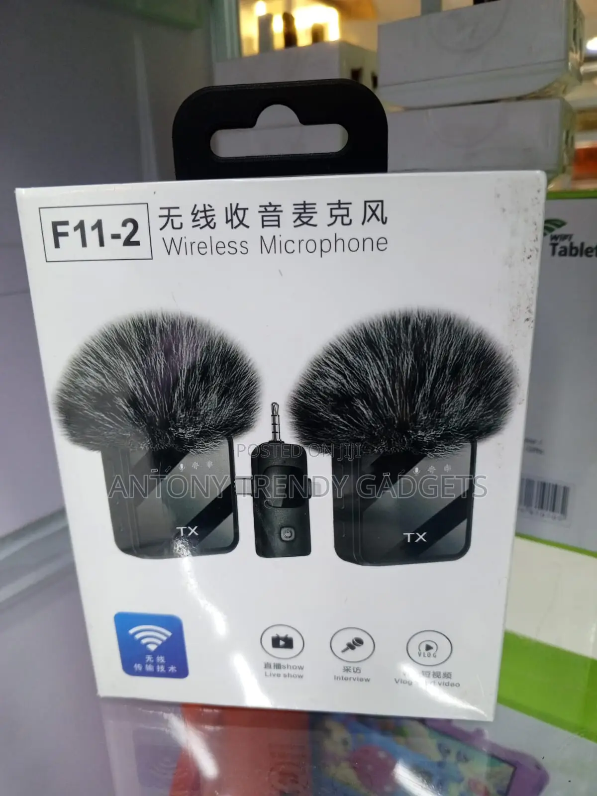 F11-2 Dual Wireless Microphone 10h Battery Interview Mic