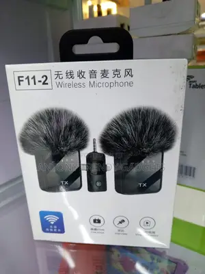F11-2 Dual Wireless Microphone 10h Battery Interview Mic