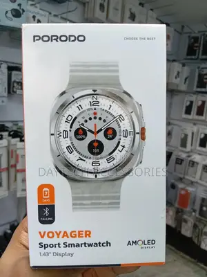 Porodo Voyager Smart Watch 1.43" Amoled Display 466×466 - Silver